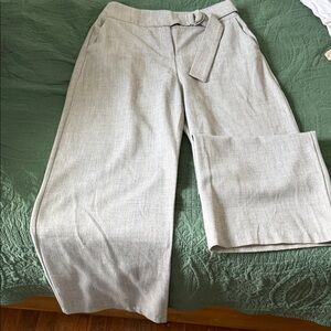 SUNCOO Light Gray Wide Leg Pants